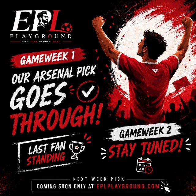 Our Pick Arsenal in LFS goes Through. Stay Tuned for Next Week Pick.